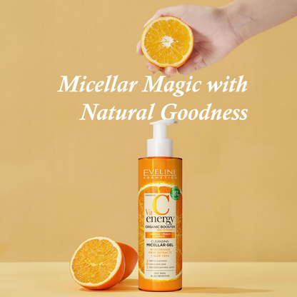 Eveline Cosmetics Vit C Energy Organic Booster Cleansing Micellar Gel