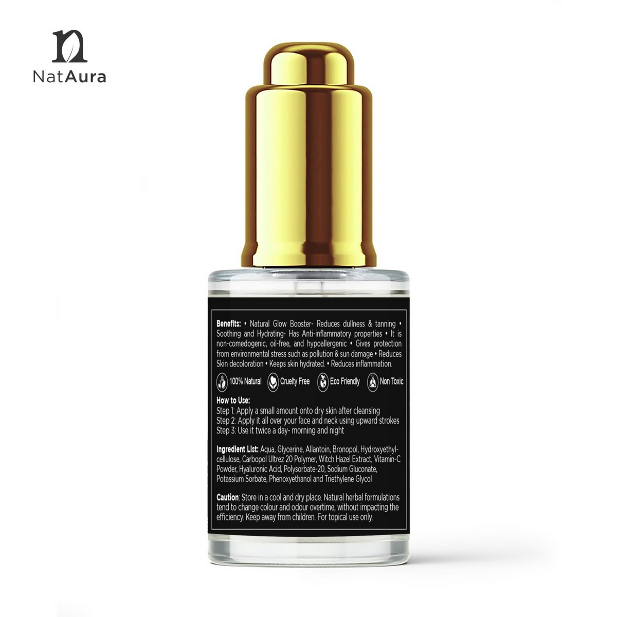NatAura Vitamin C Serum With Hyaluronic Acid