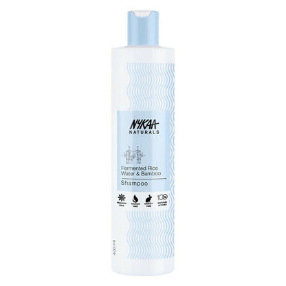 Nykaa Naturals Anti-Frizz Shampoo With Fermented Rice Water, Bamboo & Argan Oil