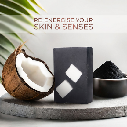 Just Herbs Coconut + Activated Charcoal Deep Cleansing Bathing Bar