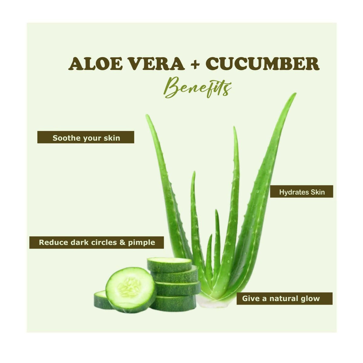 Kimayra Aloe Vera + Cucumber Face Pack Powder For Refreshing Glow Skin, Helps In Anti ?Ageing