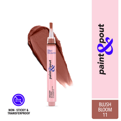 Blue Heaven Paint & Pout Airwhipped Lip Cream - Blush Bloom 11