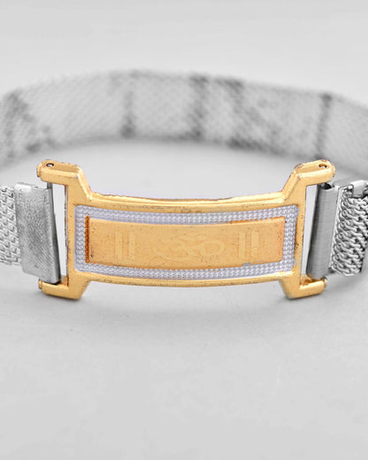 VOJ Dual Tone Magnet Om Bracelet