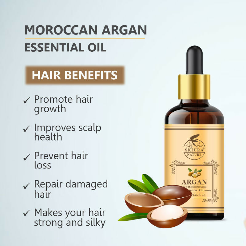 Skiura Nature Moroccan Argan Essential Oil For Anti Ageing