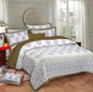 Rudra Bazaar Sea Green 210 TC Cotton Double King Bedsheet With 2 Pillow Covers
