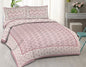 Rudra Bazaar Purple 210 TC Cotton Double King Bedsheet With 2 Pillow Covers