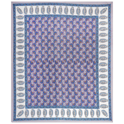 Rudra Bazaar Multi 210 TC Cotton Double King Bedsheet With 2 Pillow Covers