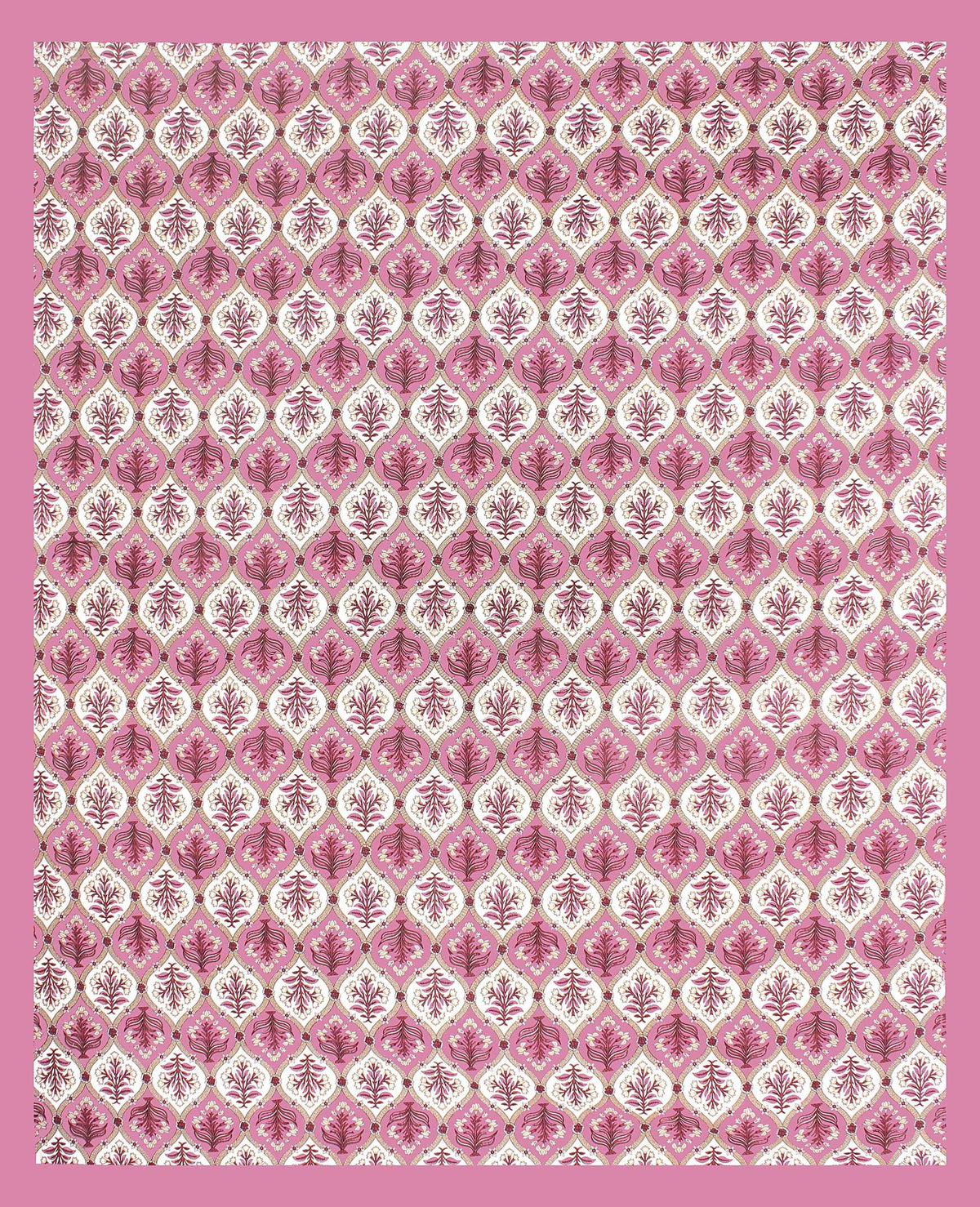 Rudra Bazaar Purple 210 TC Cotton Double King Bedsheet With 2 Pillow Covers