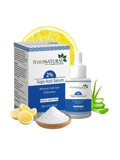 7 Days 2% Kojic Acid Face Serum with Niacinamide for Dark Spots Pigmentation