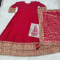 Aarshi Fashions Pink Silk Wedding Gowns