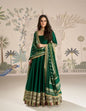 Aarshi Fashions Green Silk Wedding Gowns