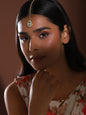 Gold-Polished White Kundan-Studded Maangtika - Ruby Raang