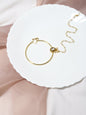 Women's Gold-Toned White Kundan Nose Ring - Ruby Raang