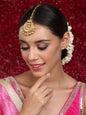 Kundan Chand Maang Tikka - Ruby Raang