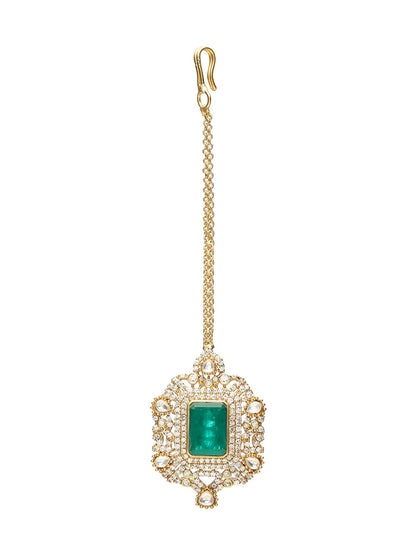 Round oversized Kundan Earrings - Ruby Raang