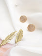 Rose Gold Contemporary Studs Earrings - Ruby Raang