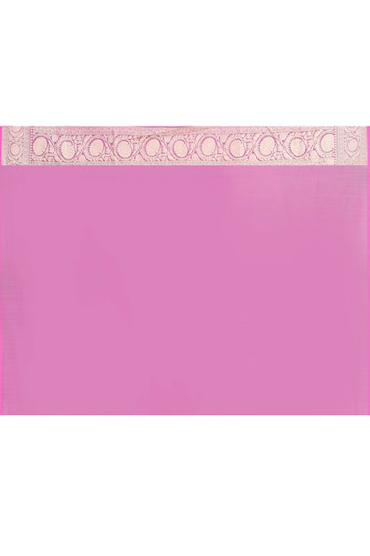 Joban Fashion Magenta Pure Katan Pure Handloom Banarasi Silk Saree