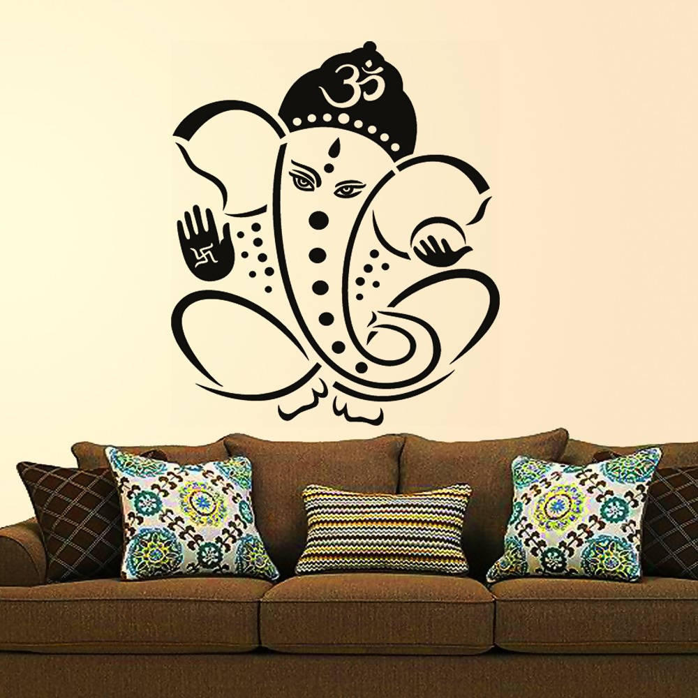 Decals Design Pious Lord Ganesha Wall Sticker