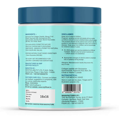 MyFitFuel Hydrolyzed Marine Collagen - Mango
