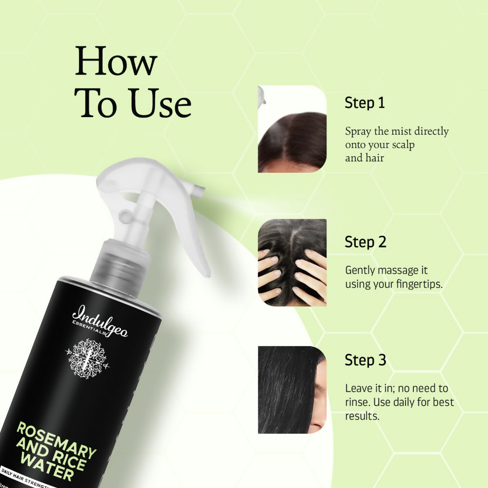 Indulgeo Essentials Rosemary And Rice Water Hair Growth Spray