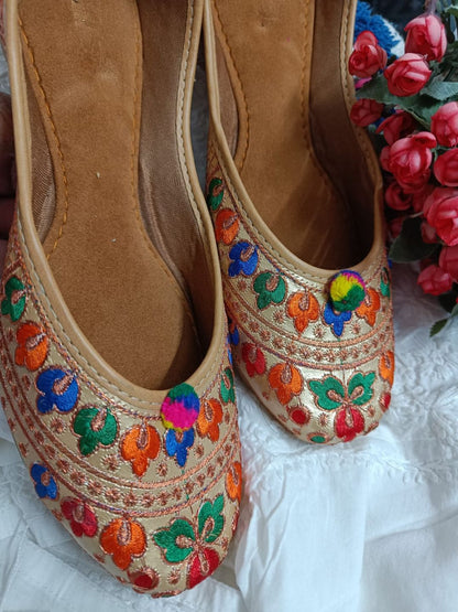 Desi Colour Women Indian Ethnic Footwear-Colour Wave