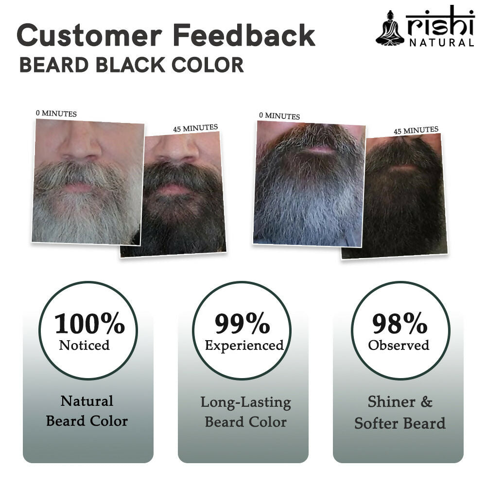 Rishi Natural Beard Black Color