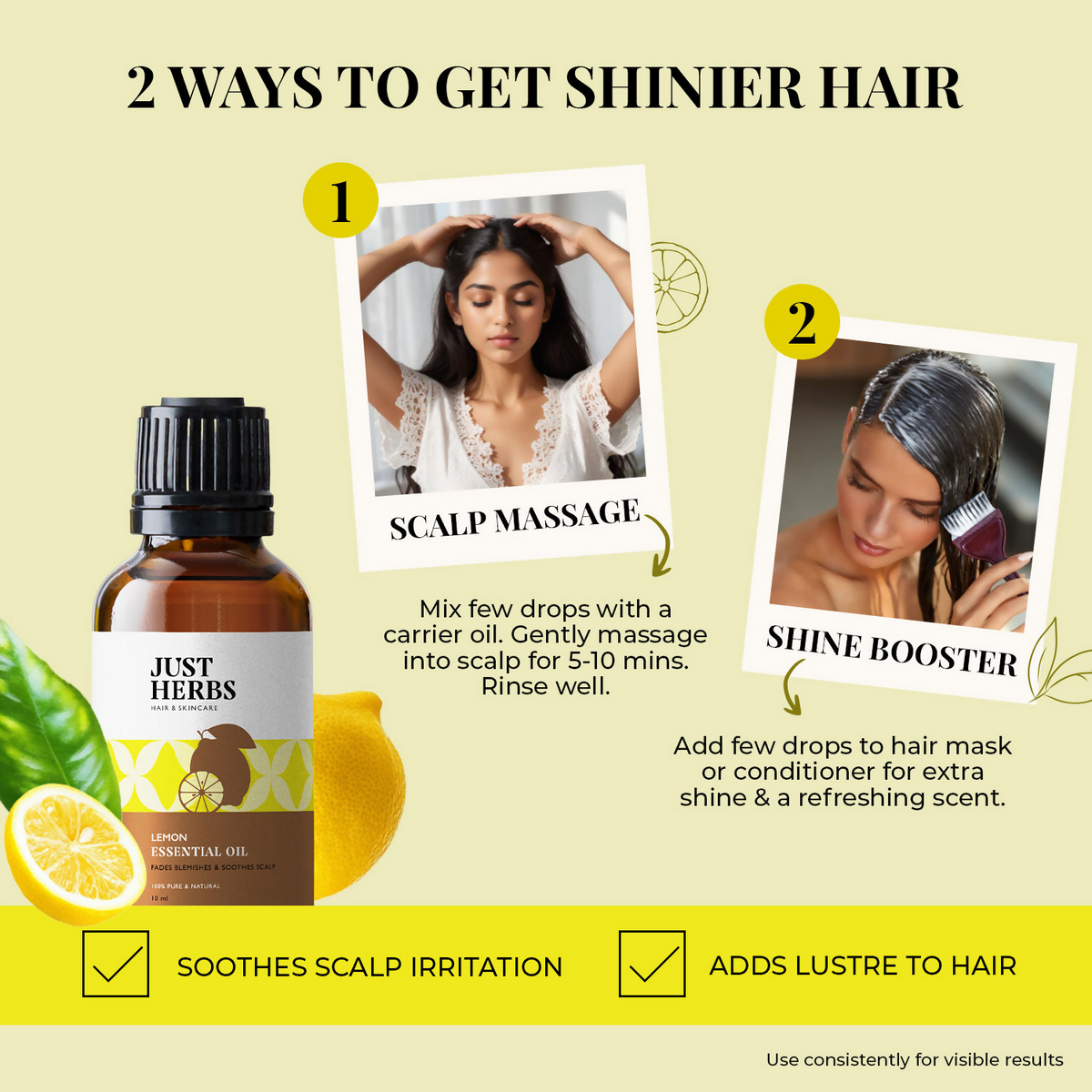 Just Herbs Lemon Essential Oil