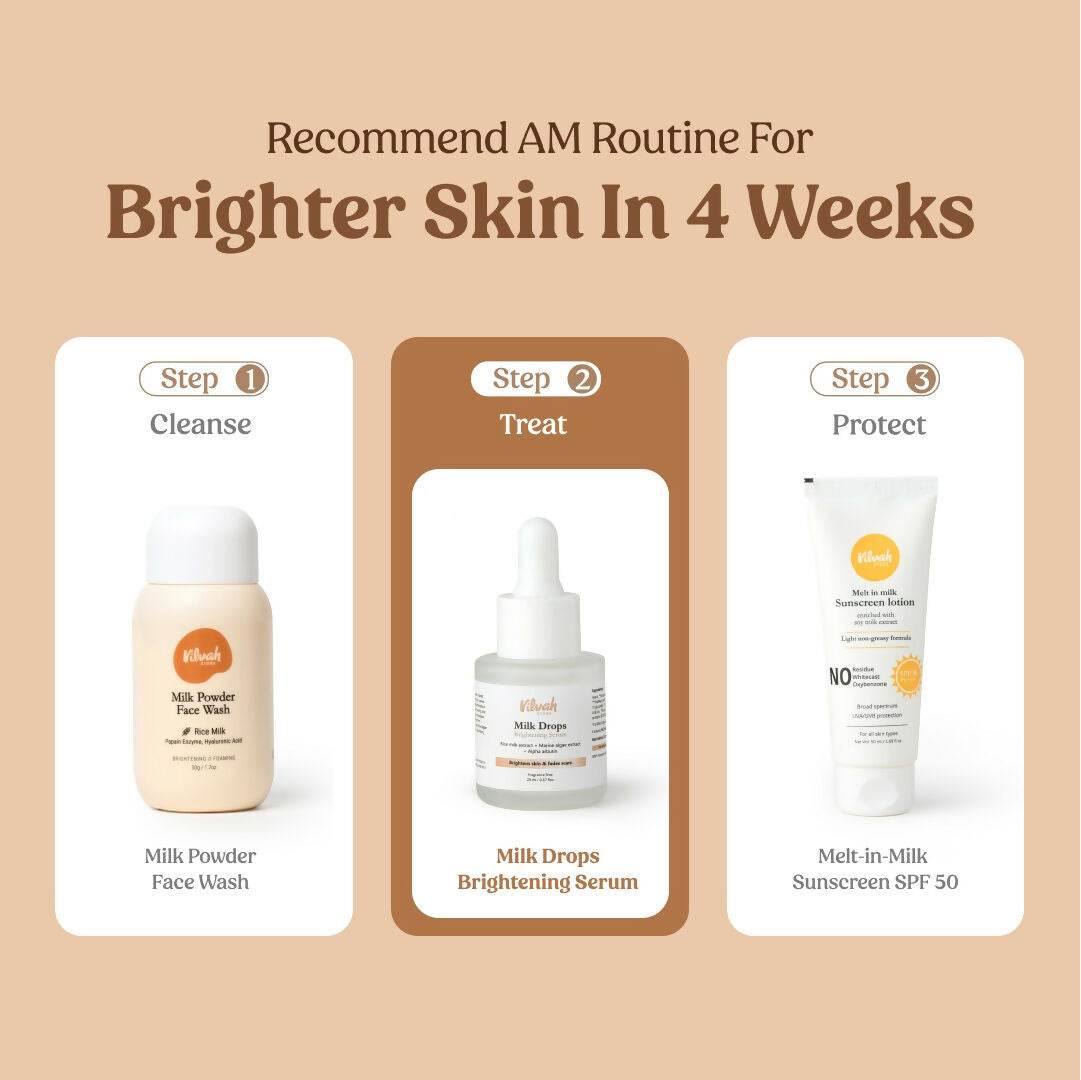 Vilvah Store Milk Drops Brightening Serum (Skin Brightening)