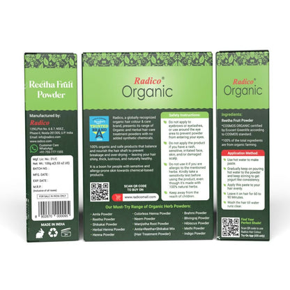 Radico Organic Reetha Hair Treatment Powder