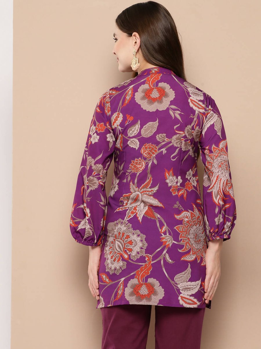 Ahalyaa Women's Traditional wear Tunic - Purple