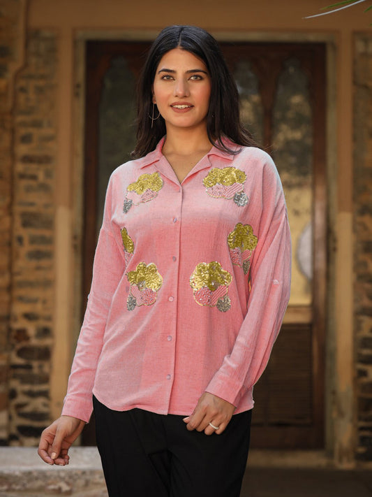Juniper Women's Rayon Flex Embroidered Women's Shirt