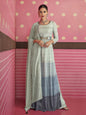Myra Dusty Grey Real Georgette Designer Suit