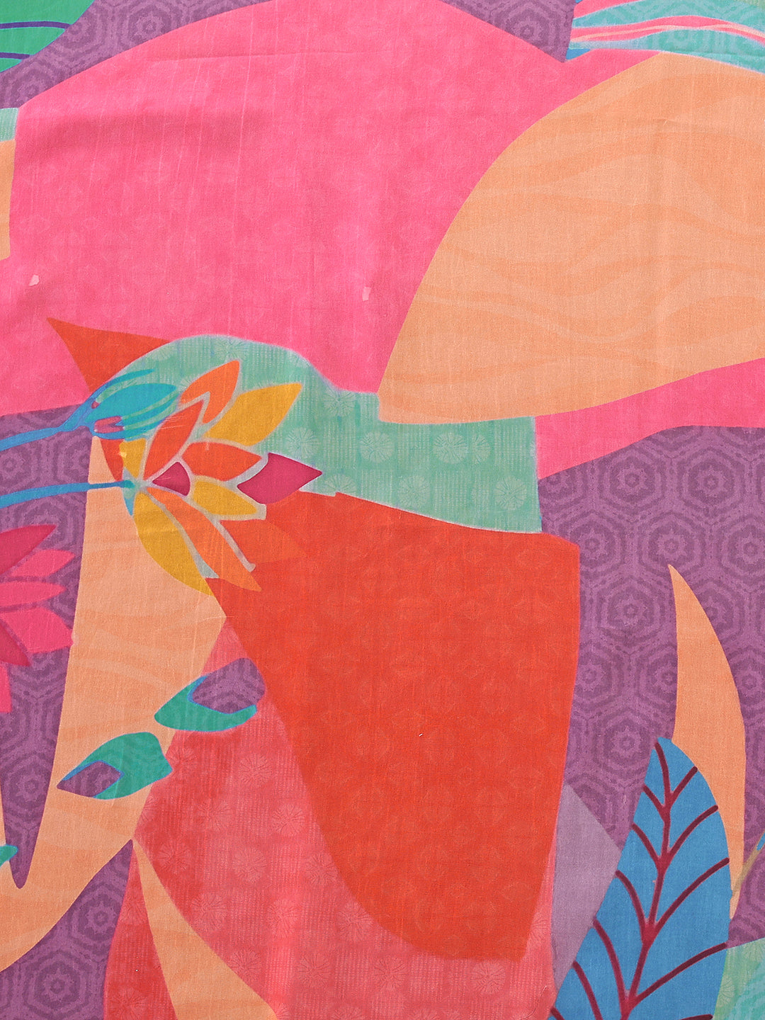 Janasya Multicolor Georgette Tropical Printed Saree