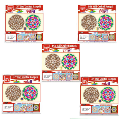 Stickerbazaar MDF Crafted Rangoli