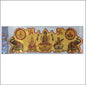 Stickerbazaar Micro Golden Embossing Red Patti Cutout Sticker
