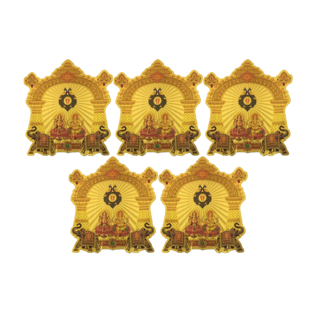 Stickerbazaar Micro Golden Mandir Big Sticker