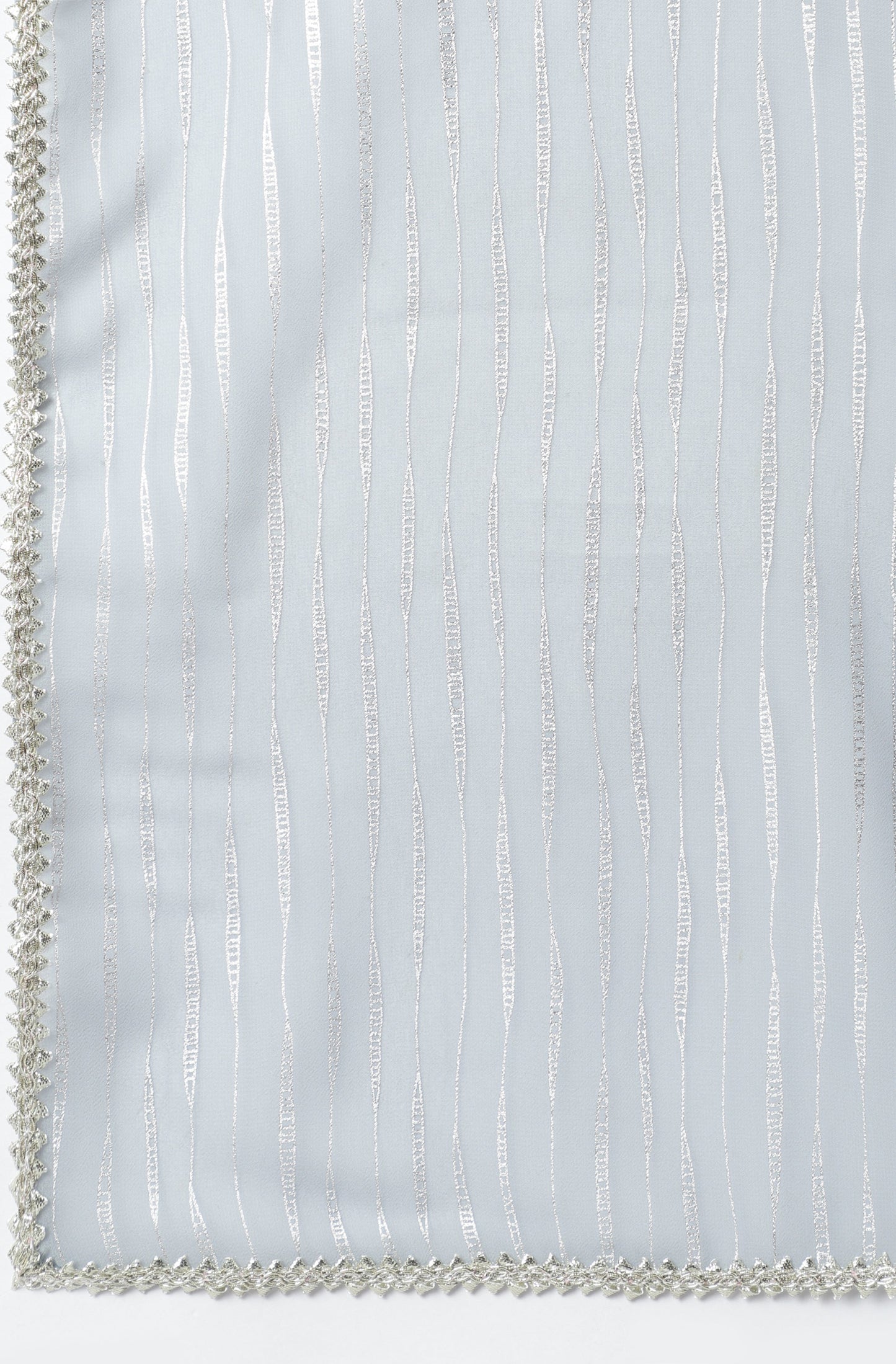 Janasya Women's Grey Poly Georgette Solid Kurta With Dupatta