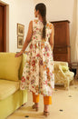 Janasya Orange Cotton Solid Set
