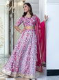 Janasya White Cotton Embellished Festive Lehenga Choli