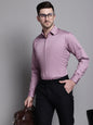 Jainish Men's Cotton Solid Formal Shirt - Magenta
