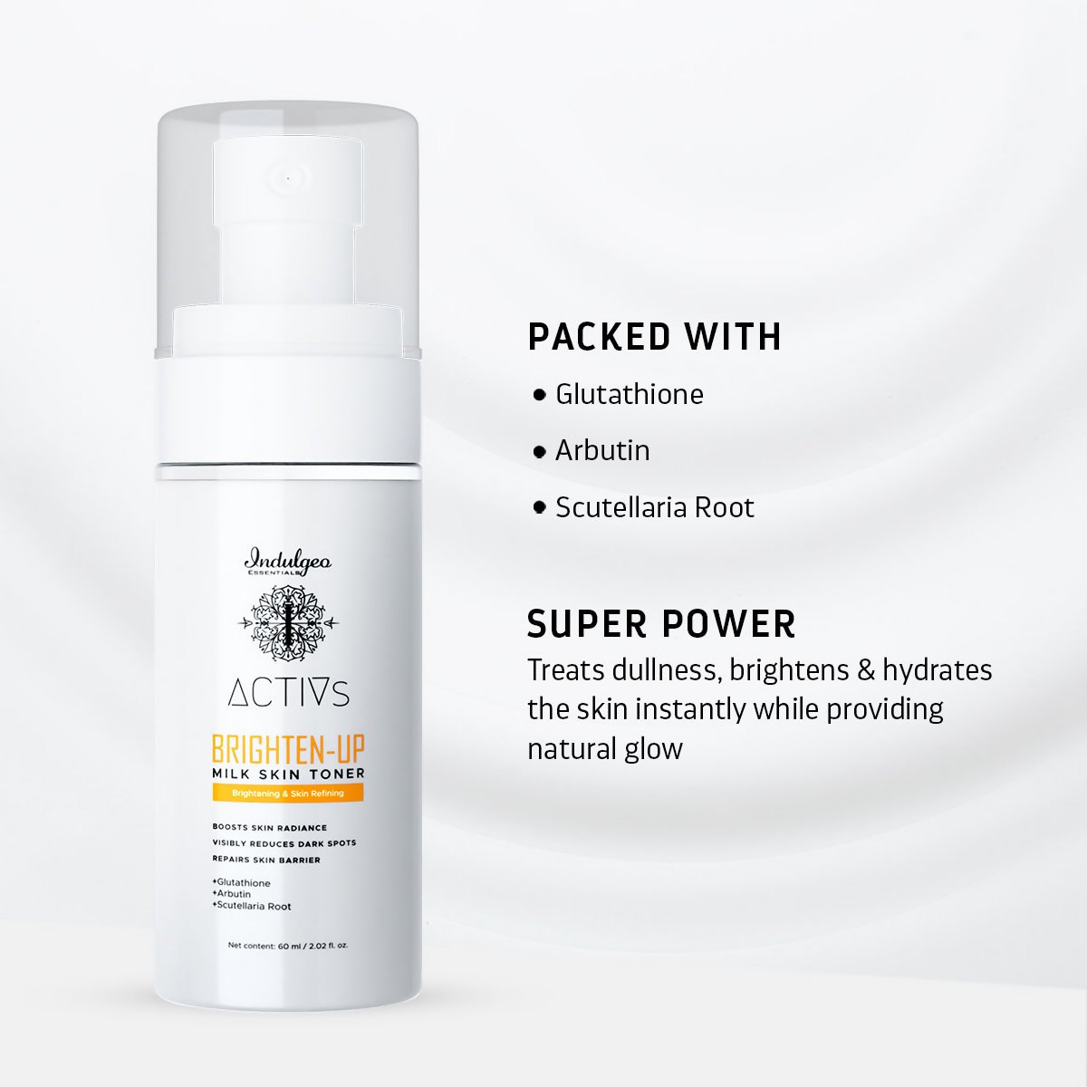 Indulgeo Essentials Brighten-Up Milk Skin Toner