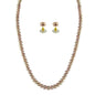 J Pearls Single Line Pink Pearl Set - Real Pearl Jewelry