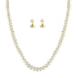 J Pearls Button White Pearl Set - Real Pearl Jewelry