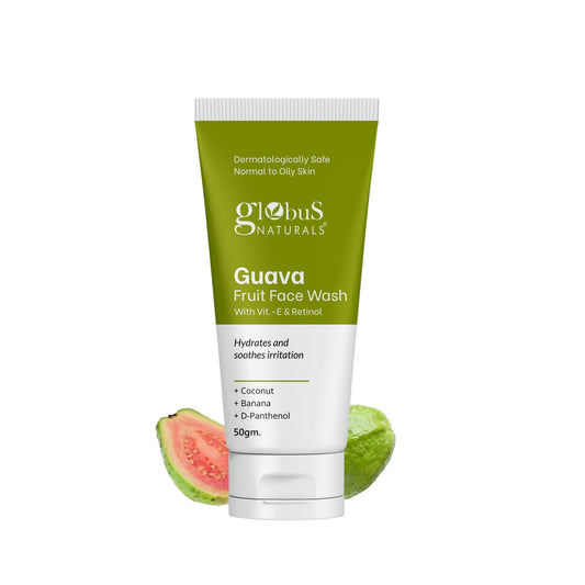 Globus Naturals Guava Fruit Face Wash with Vitamin E & Retinol
