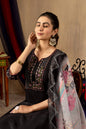 Sonakshi Women's Black Roman Silk Multi Embroidered Sequins With Hand Work Kurta Set With Dupatta