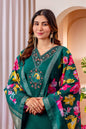 Sonakshi Women's Rama Marina Viscose Silk Multi Embroidered Sequins With Hand Work Kurta Set With Dupatta