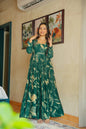 Sonakshi Women's Rama Heavy Rayon With Heavy Digital Printed Anarkali Gown Set With