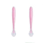 Safe-O-Kid Soft Tip Silicone Spoon, Pink For Kids Protection
