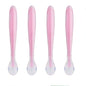 Safe-O-Kid Soft Tip Silicone Spoon, Pink For Kids Protection
