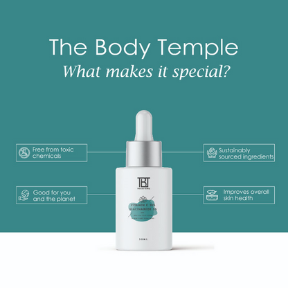 The Body Temple Vitamin C 10% + Niacinamide 5% Face Serum